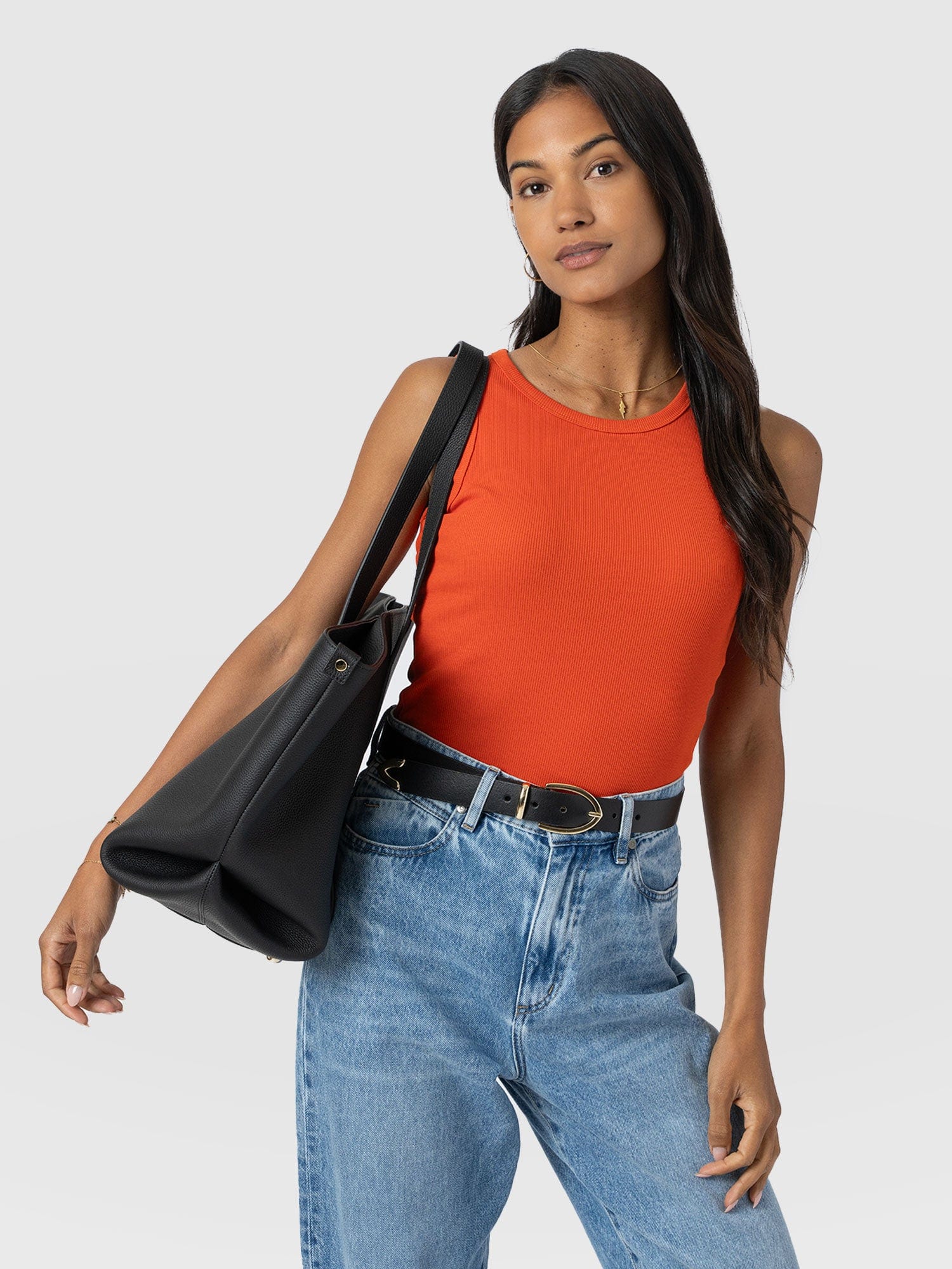 Nova Racer Vest - Burnt Orange - Women's T-shirts | Saint + Sofia® USA